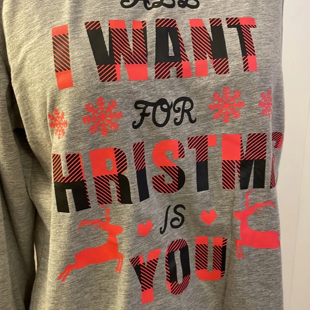 All I want for Christmas is You long sleeve tee - Picture 2 of 7
